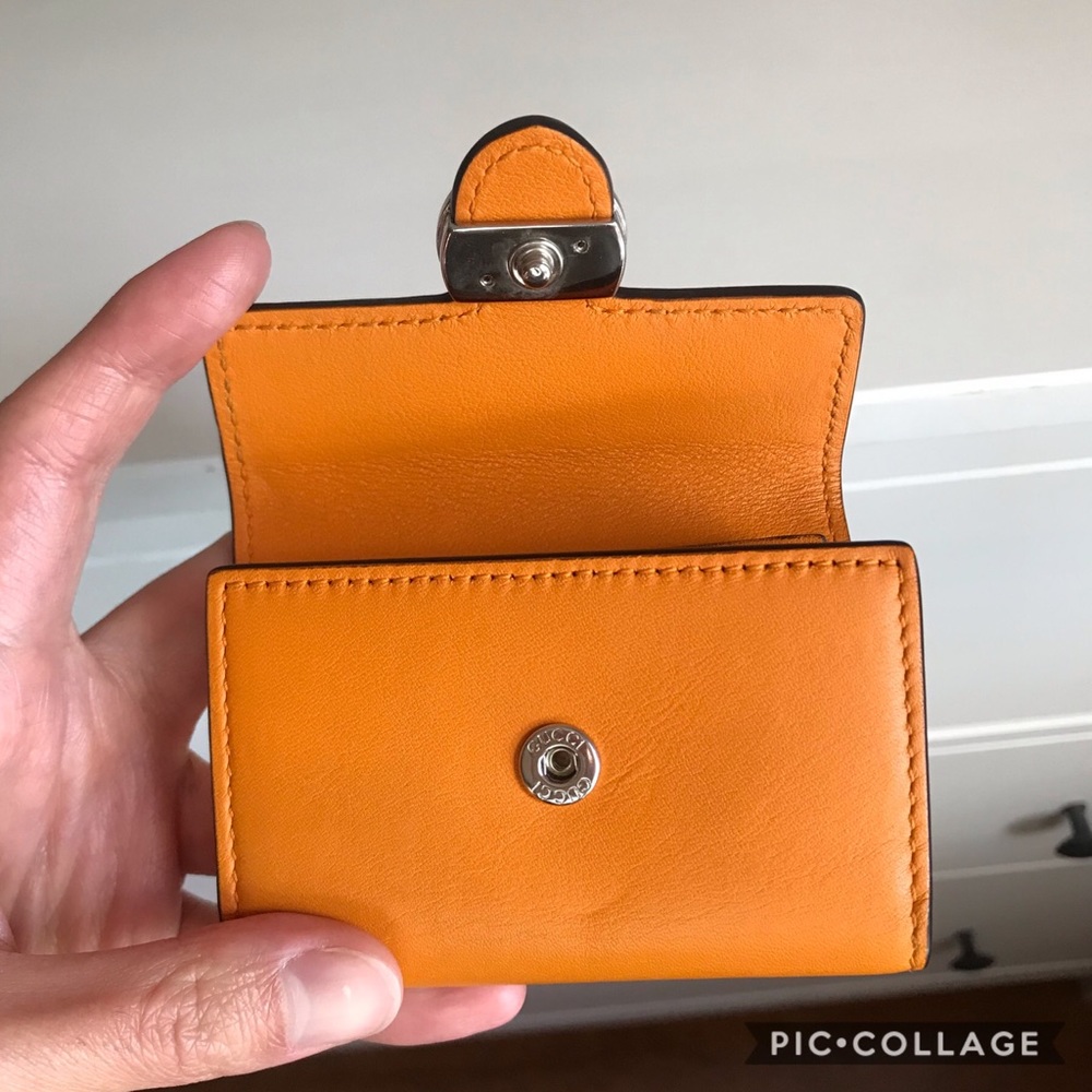 Authentic Gucci Orange 6 Rings Key Holder Case - Picture 3 of 7